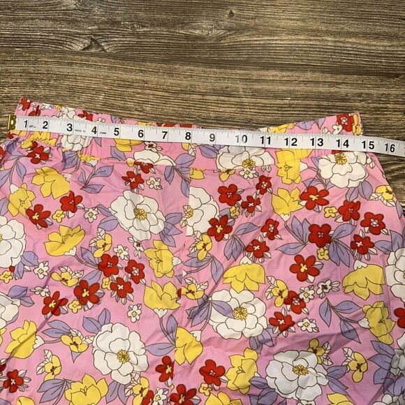 VERO MODA Taya Floral Cotton Shorts In Prism Pink ~ 100% Cotton. Size Medium. 12 - Picture 7 of 12